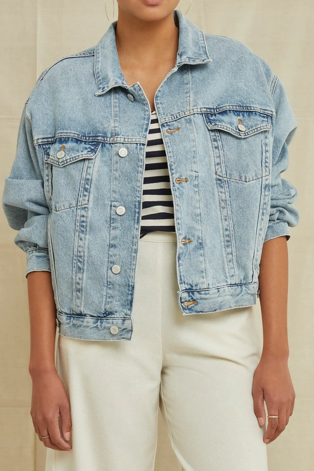 Amour Vert AGOLDE Charli Denim Jacket Veer Sale