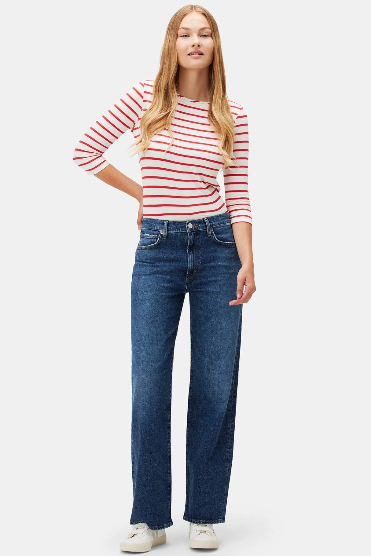Amour Vert AGOLDE Harper Wide Straight Jean Tempo Sale