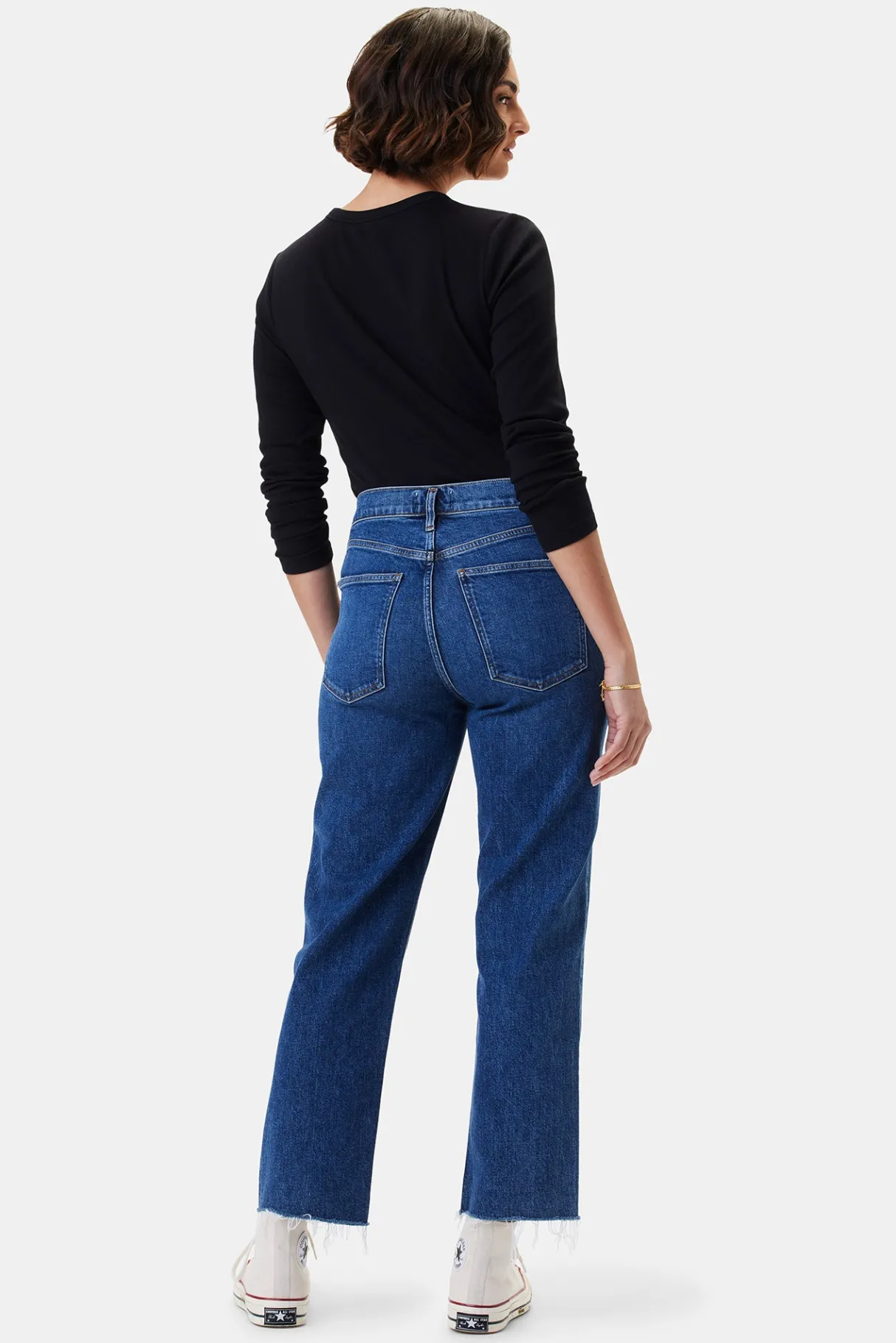 Amour Vert AGOLDE Kye Mid Rise Straight Crop Jean Mirage Clearance