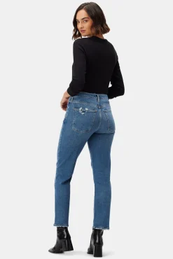 Amour Vert AGOLDE Kye Mid Rise Straight Crop Notions Best