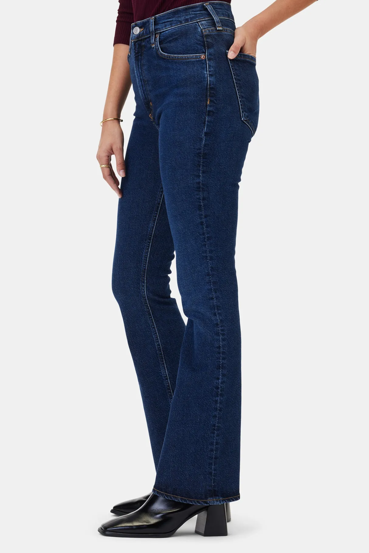 Amour Vert AGOLDE Nico High Rise Slim Boot Song Hot