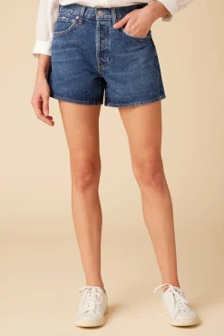 Amour Vert AGOLDE Parker Long Denim Short Enamor New