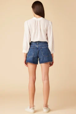 Amour Vert AGOLDE Parker Long Denim Short Enamor New
