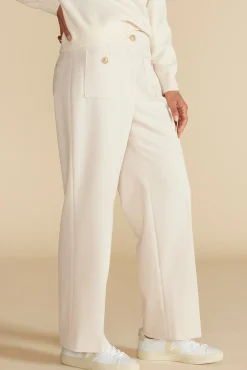 Amour Vert Alete Patch Pocket Pant Ivory Fashion