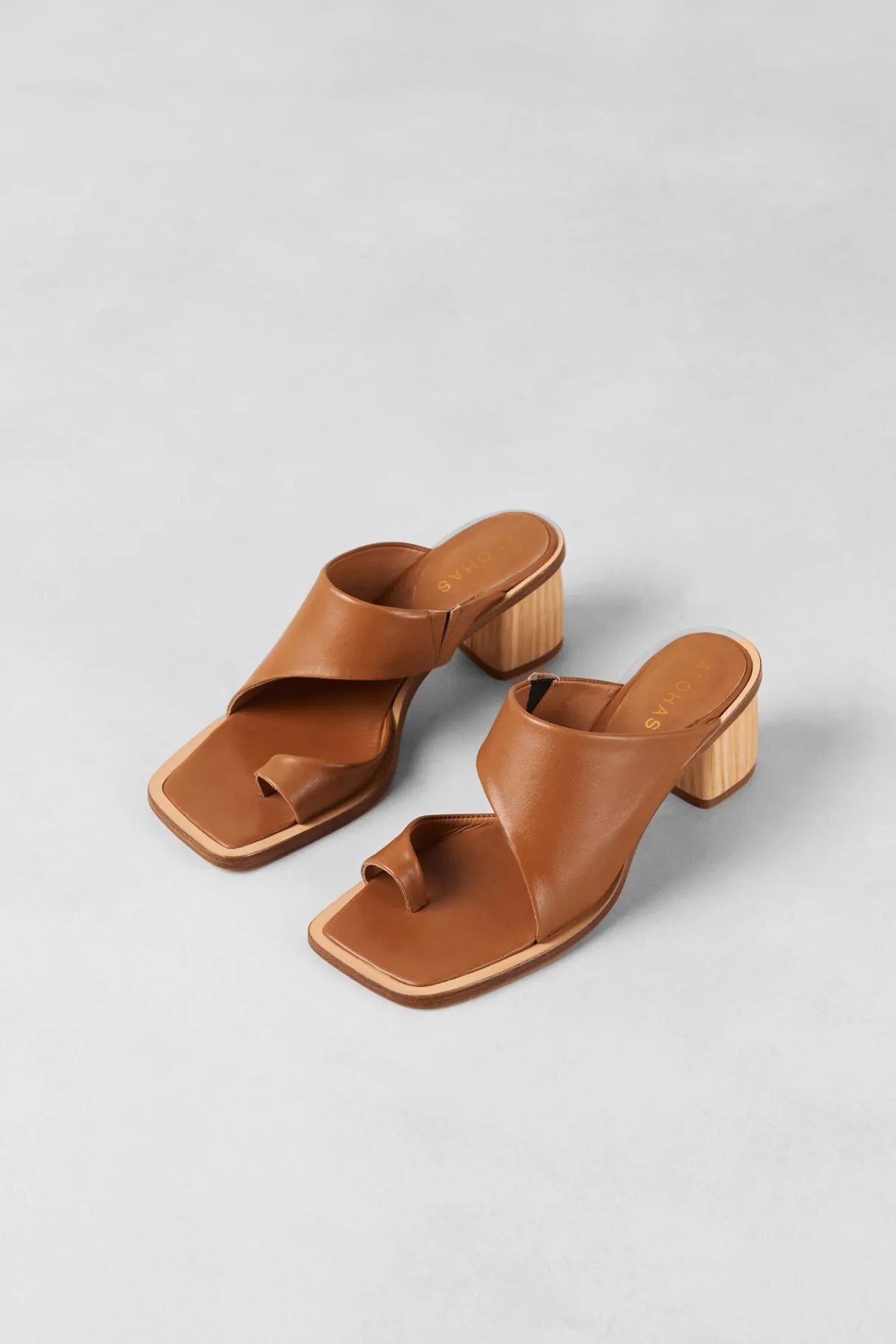Amour Vert Alohas Josie Leather Sandal Tan Fashion
