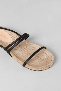Amour Vert Alohas Rayna Leather Sandal Black Outlet