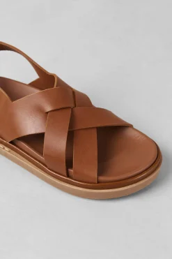 Amour Vert Alohas Trunca Padded Sandal Tan Discount