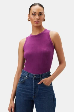 Amour Vert Asmet Paris Rib Tank Mulberry Online