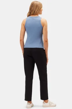 Amour Vert Asmet Paris Rib Tank HorizonBlue Hot