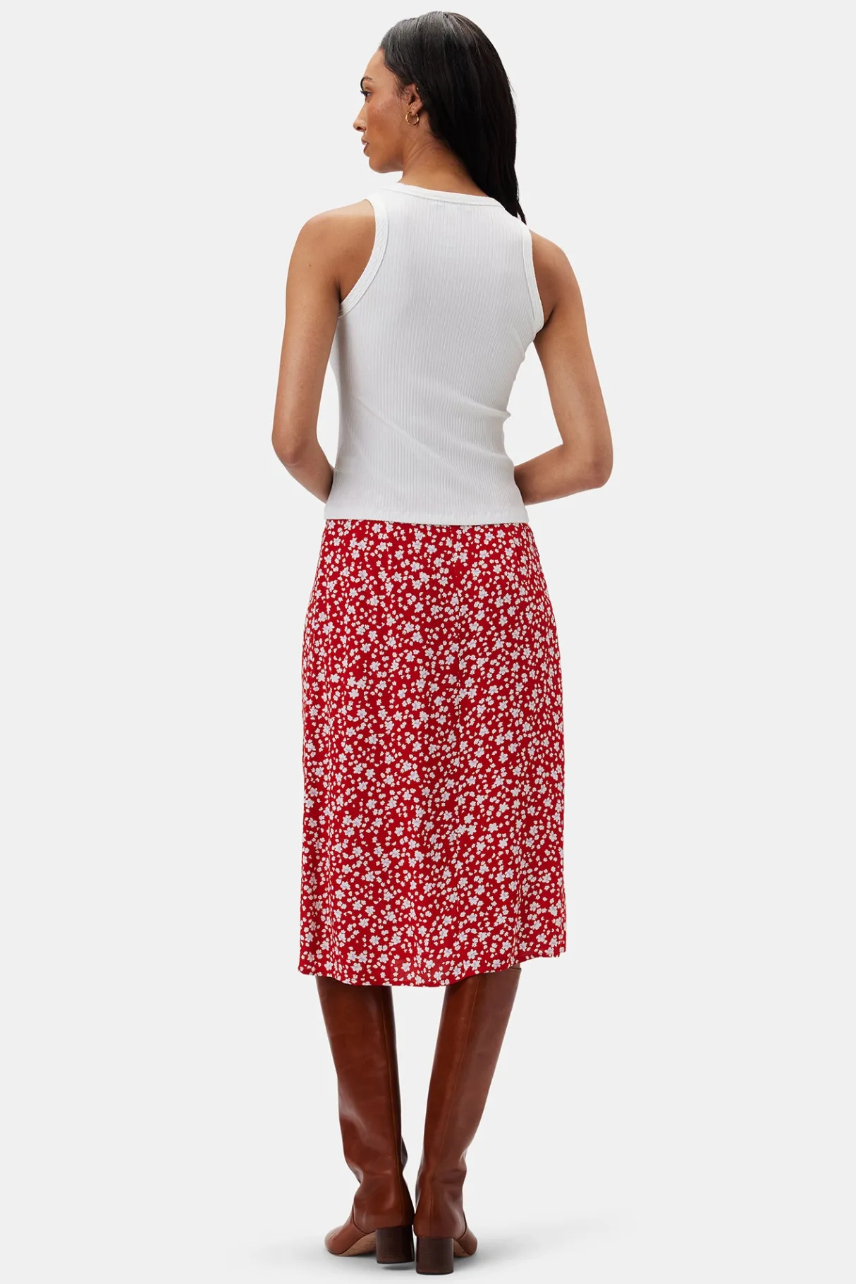 Amour Vert Asmet Paris Rib Tank White Clearance