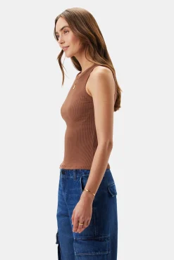 Amour Vert Asmet Paris Rib Tank Cafe Sale