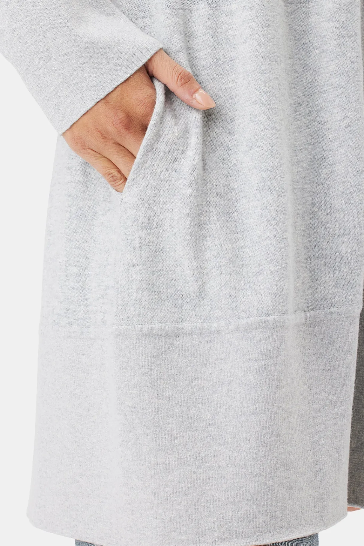 Amour Vert Bailey Flaxen Eco Cardigan HeatherGrey Online