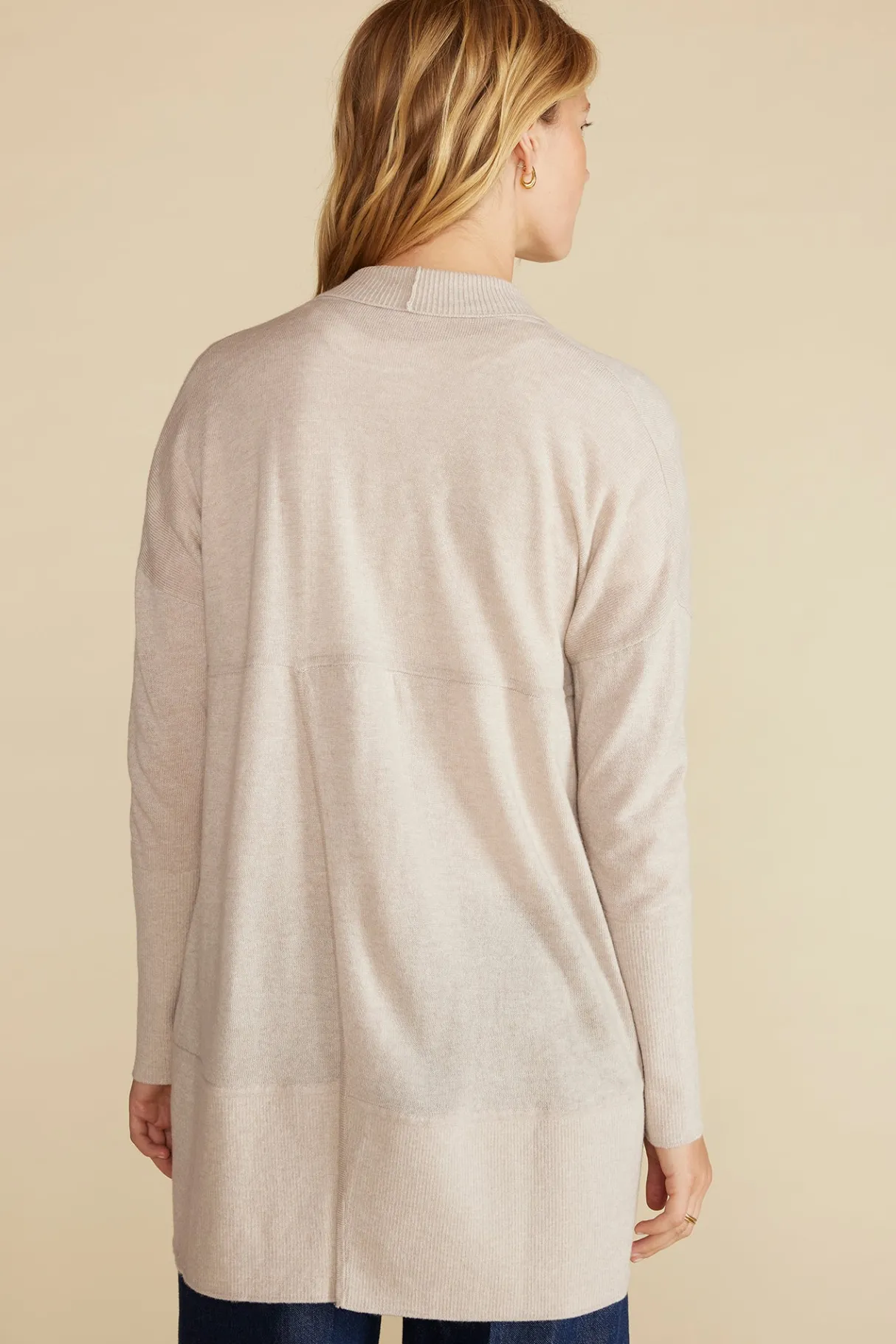 Amour Vert Bailey Wool Sweater Coat OatmealBeige Sale