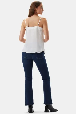 Amour Vert Barlow Recycled Sateen Tank Ivory Discount