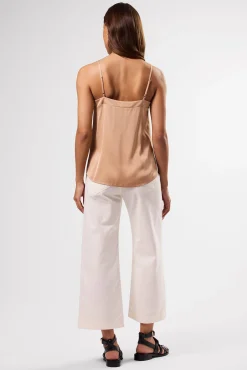 Amour Vert Barlow Stretch Silk Tank Biscotti Fashion