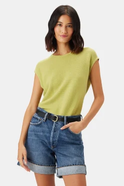 Amour Vert Beline Knit Top LimeGreen Online
