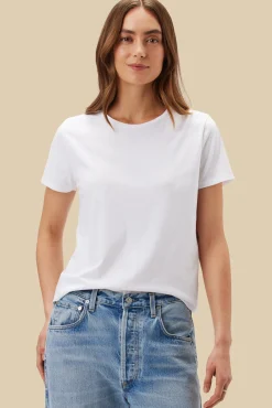 Amour Vert Berkeley Organic Cotton Tee White Outlet