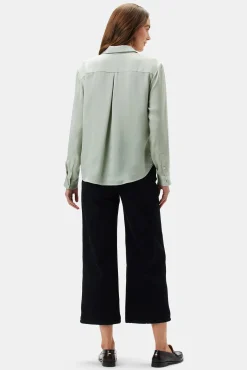 Amour Vert Bixby Pocket Blouse MintGreen Clearance