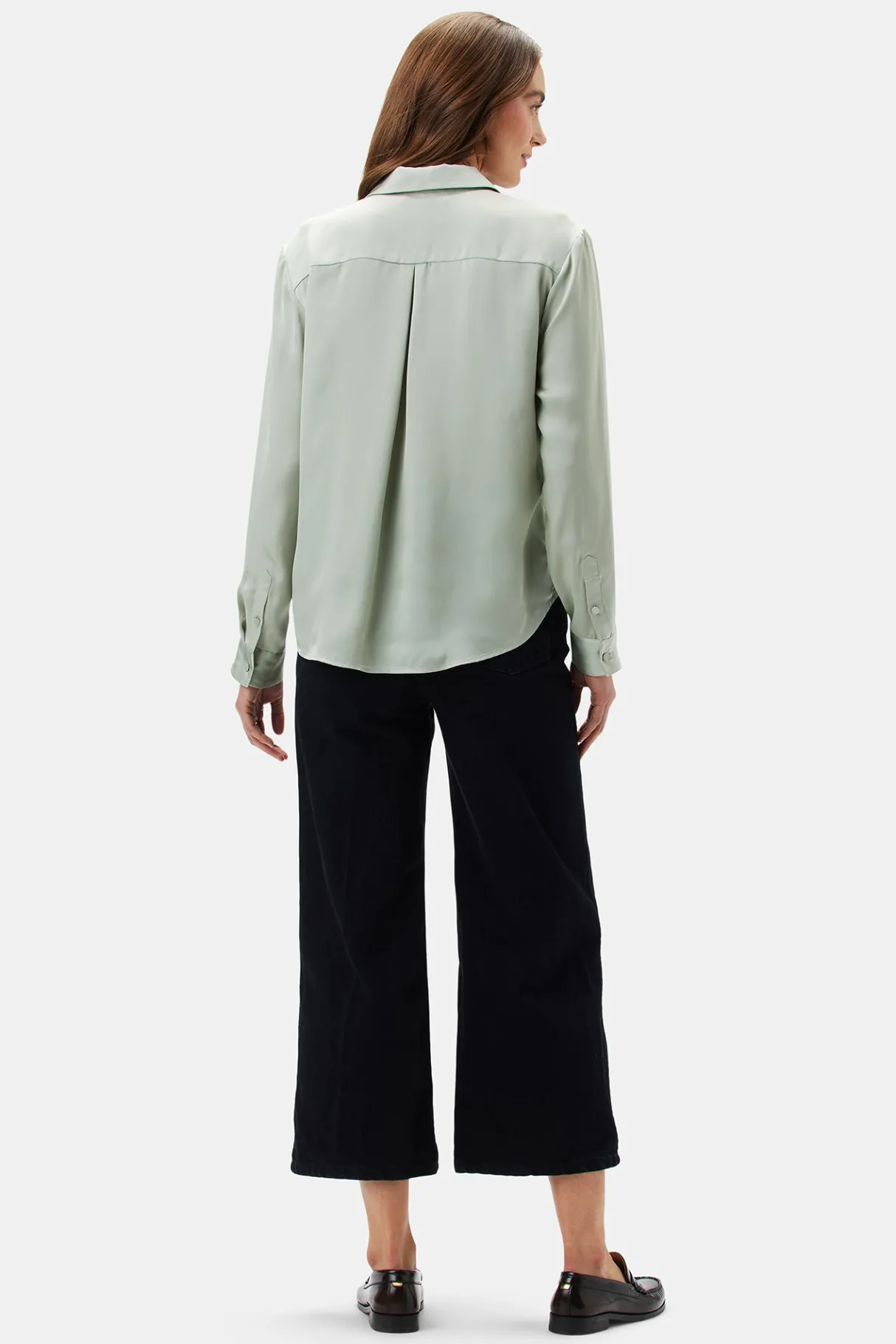 Amour Vert Bixby Pocket Blouse MintGreen Clearance