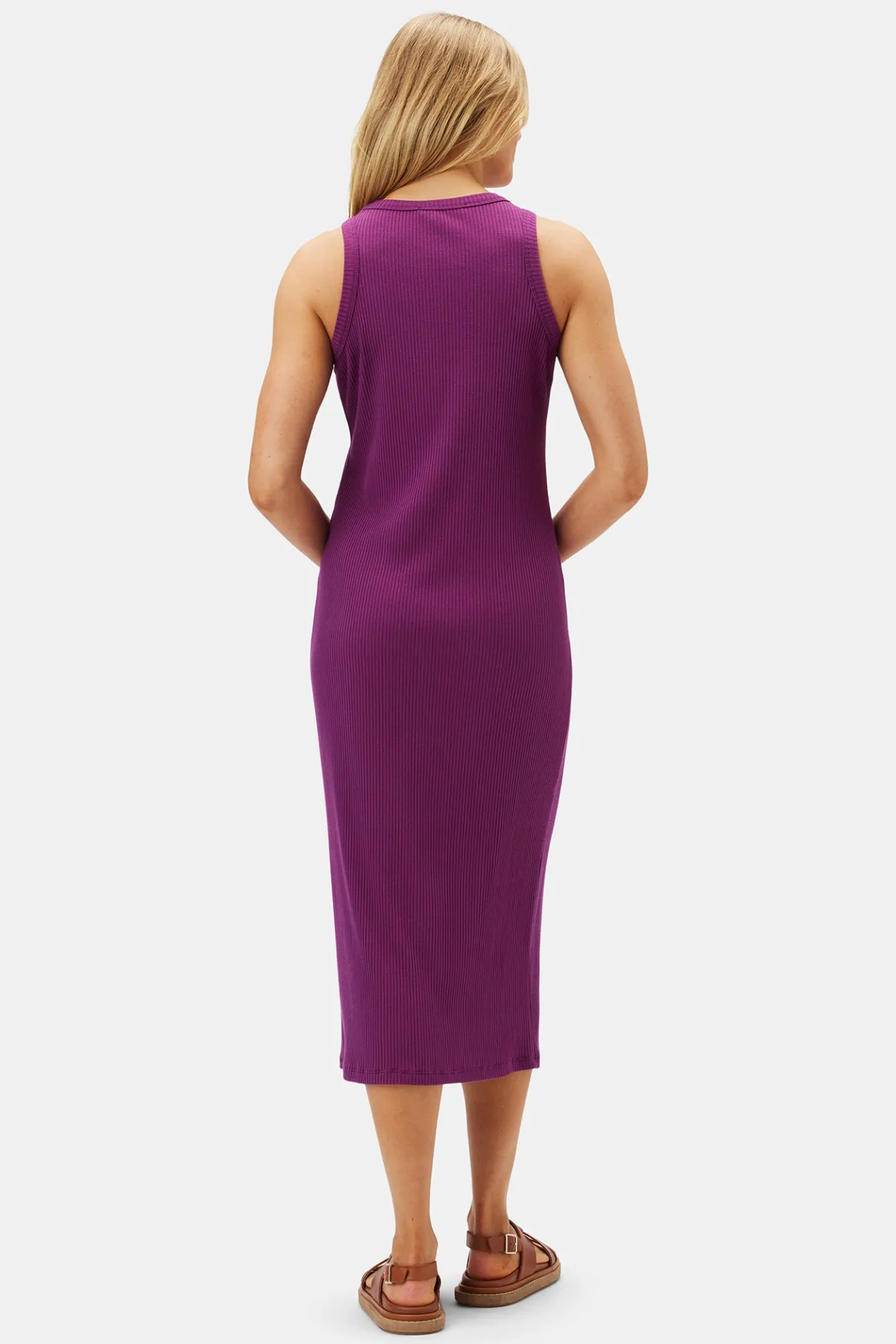 Amour Vert Brantley Paris Rib Dress Mulberry Outlet
