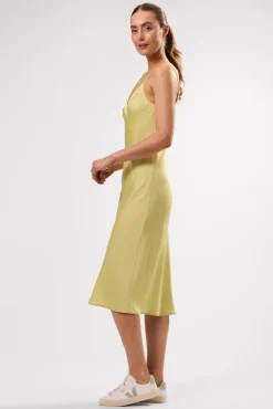 Amour Vert Briana Washable Silk Dress Melon Online