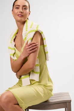 Amour Vert Briana Washable Silk Dress Melon Online