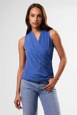 Amour Vert Calais Stretch Knit Tank AegeanBlue Online
