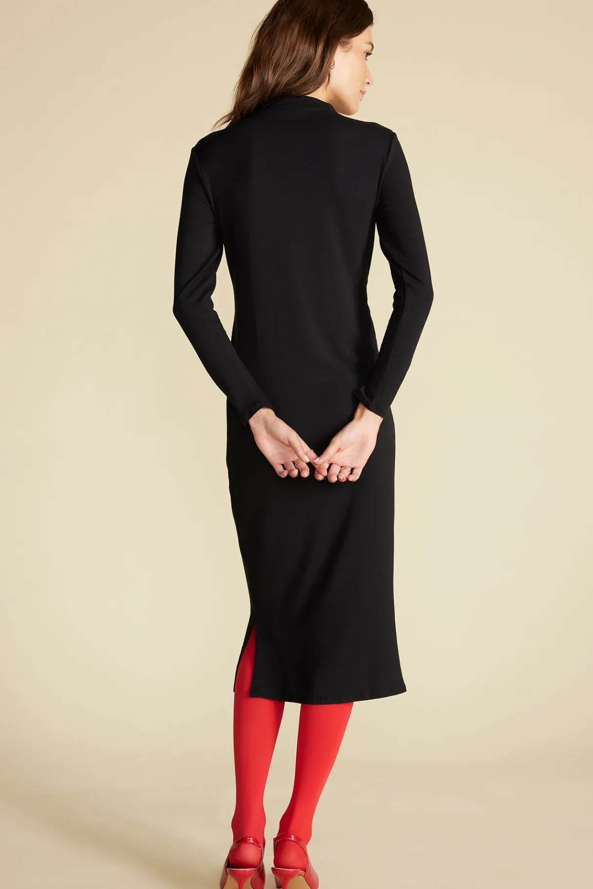 Amour Vert Castile Reverie Knit Dress Black Online