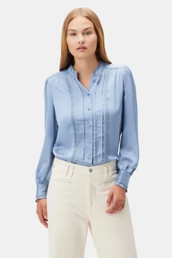 Amour Vert Charlotte Blouse HorizonBlue Hot