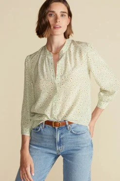 Amour Vert Charlotte Washable Silk Blouse JaneOpal Online