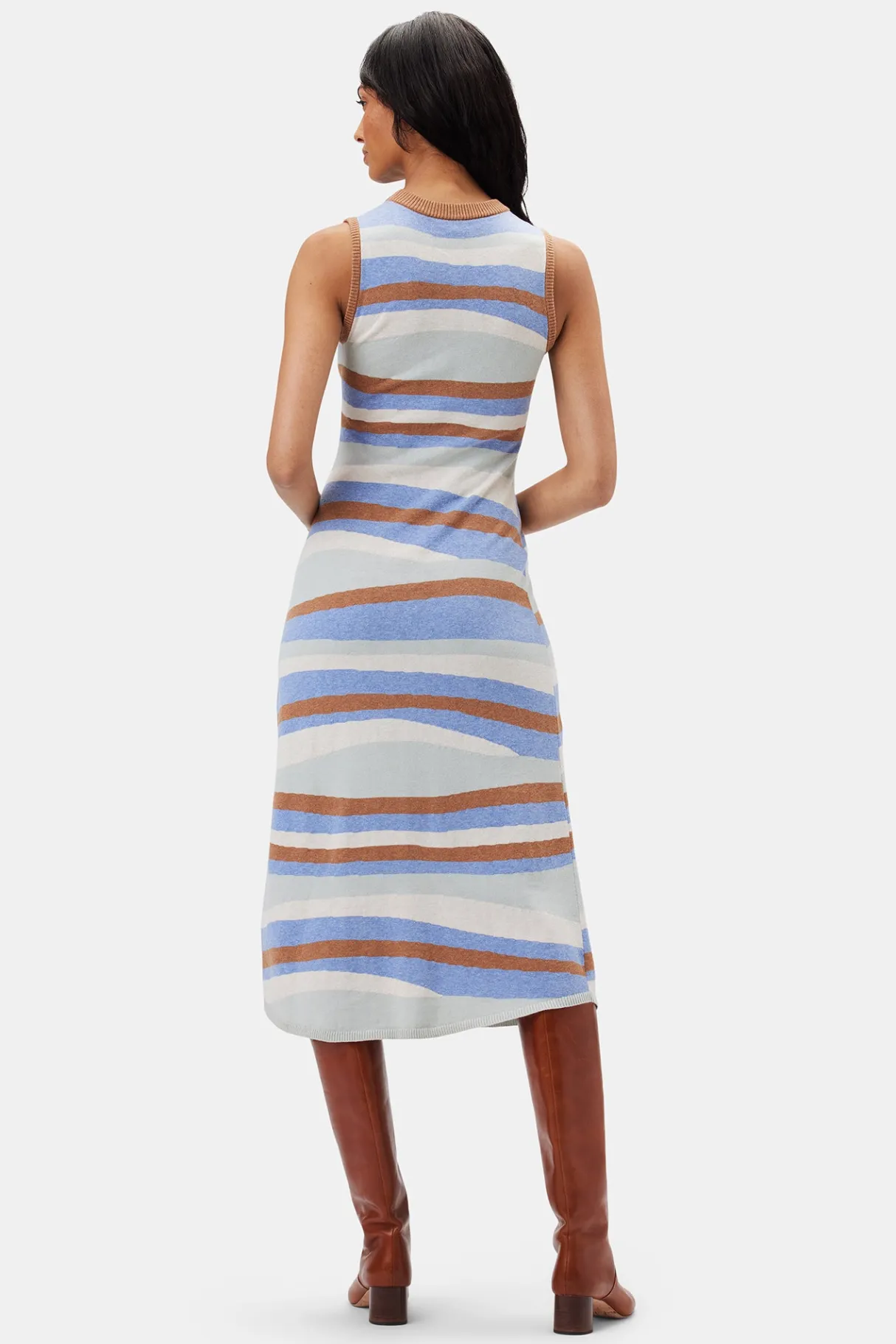 Amour Vert Colette Knit Dress MultiStripe Discount
