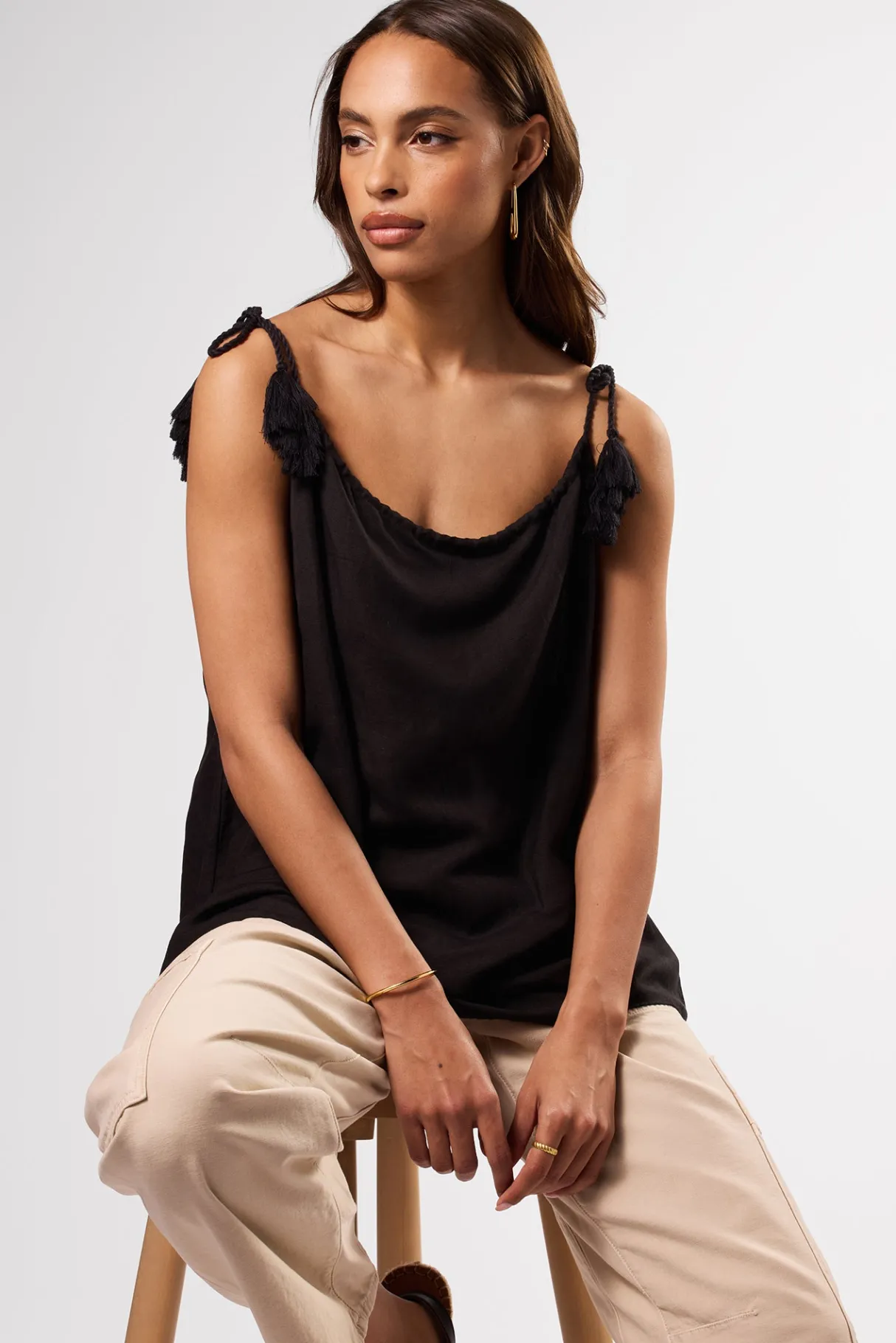 Amour Vert Cor Cor Sierra Tank Black Outlet