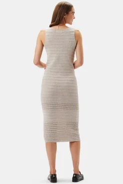 Amour Vert Cora Flaxen Eco Dress Oatmeal Fashion