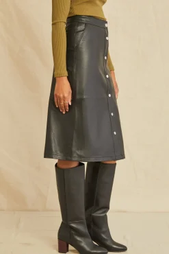 Amour Vert Deadwood Lara Skirt Black Fashion
