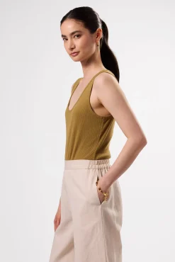 Amour Vert Elea Organic Cotton Modal Rib Bodysuit Elm Online