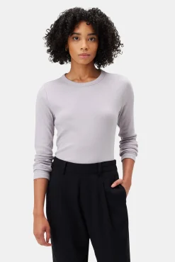 Amour Vert Eleanor Long Sleeve Baby Rib Tee Lilac Best