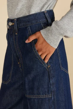 Amour Vert ETICA Matis Ultra Wide Leg Jean KaanDarkIndigo Best