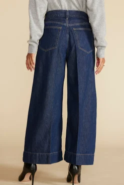Amour Vert ETICA Matis Ultra Wide Leg Jean KaanDarkIndigo Best