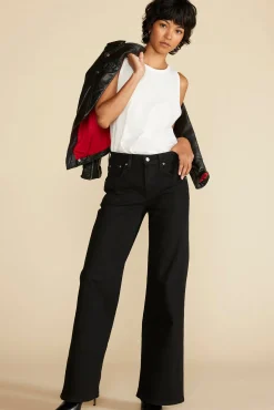 Amour Vert ETICA Romi Wide Leg Jean Onyx New