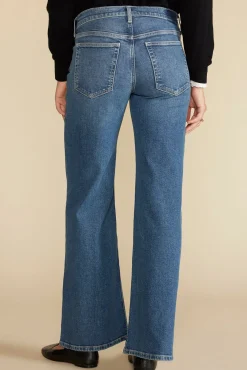 Amour Vert ETICA Romi Wide Leg Jean MarineBlue Hot