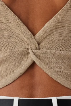 Amour Vert Finn Crop Tank LightOatmeal Outlet