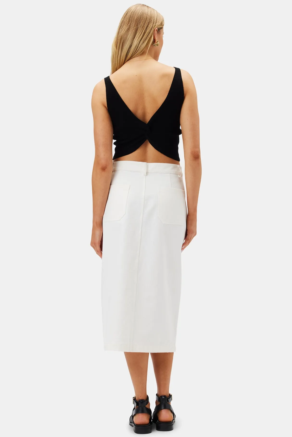 Amour Vert Finn Crop Tank Black Sale