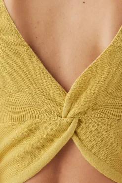 Amour Vert Finn Crop Tank Gold Clearance