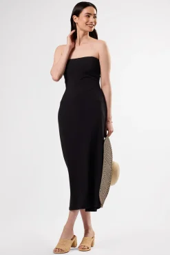 Amour Vert Gio Stretch Knit Dress Black Hot