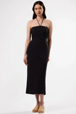 Amour Vert Gio Stretch Knit Dress Black Hot