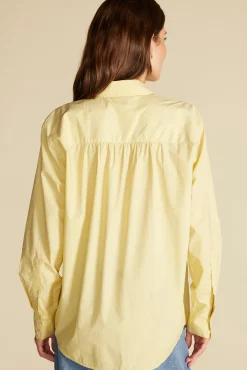 Amour Vert Henri Button Down Shirt AniseYellow Fashion