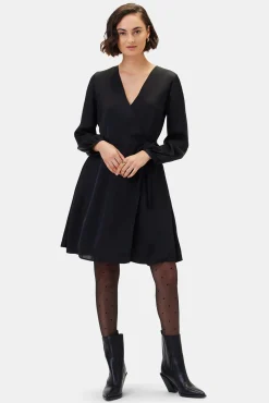 Amour Vert Ivy Long Sleeve Dress Black Best