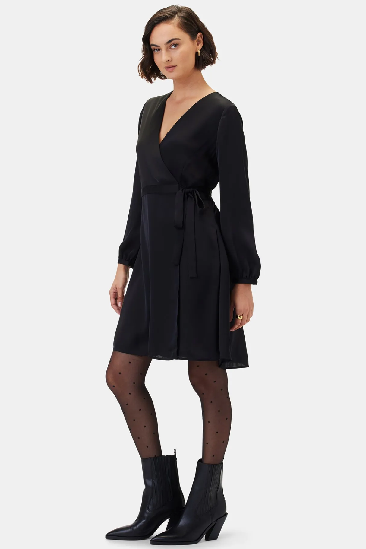 Amour Vert Ivy Long Sleeve Dress Black Best