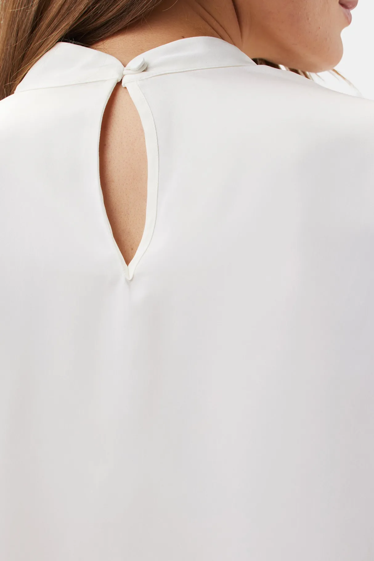 Amour Vert Jeanne 3/4 Sleeve Blouse Ivory New