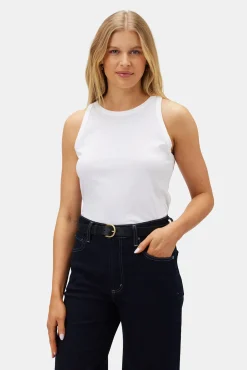Amour Vert Jillian Organic Cotton Tank White Online